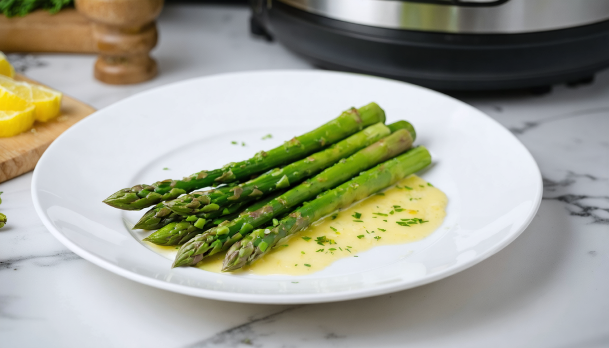 découvrez notre recette rapide d'asperges express au cookeo, simple à préparer et pleine de saveurs pour un repas gourmand en un rien de temps.