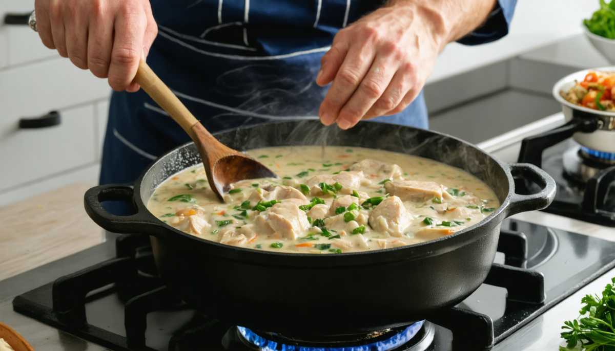 découvrez une recette simple et gourmande de blanquette de poulet rapide au fromage frais, parfaite pour un repas savoureux et facile à préparer.