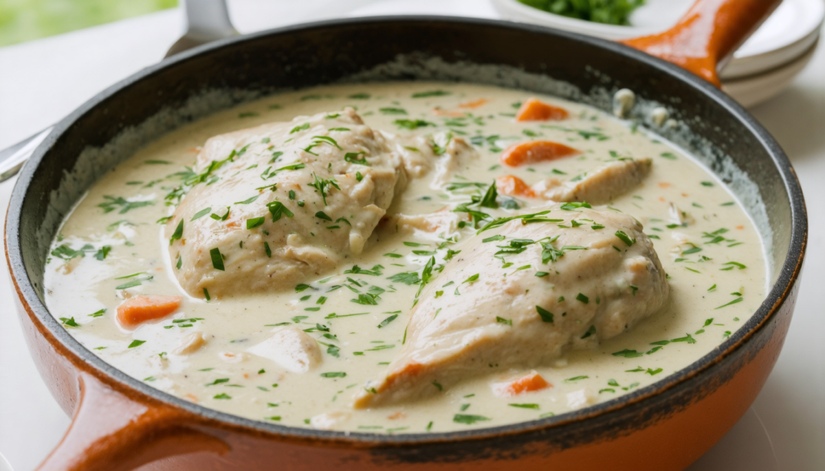 découvrez notre recette rapide et gourmande de blanquette de poulet au fromage frais, idéale pour un repas savoureux et facile à préparer.