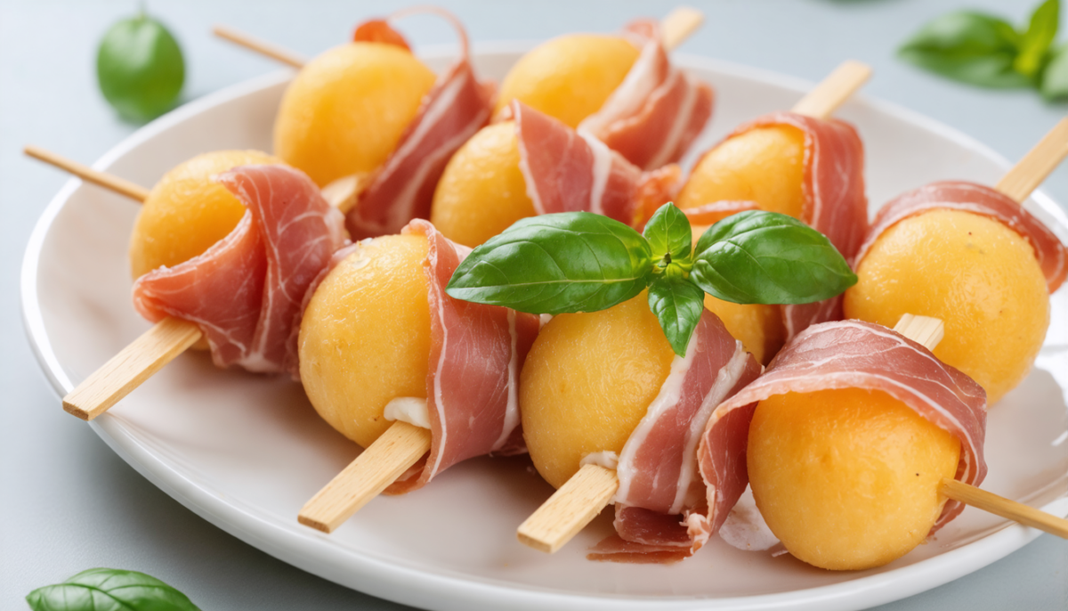 découvrez la recette des brochettes melon et jambon de pays, un duo gourmand et raffiné, parfait pour un apéritif réussi entre amis ou en famille.