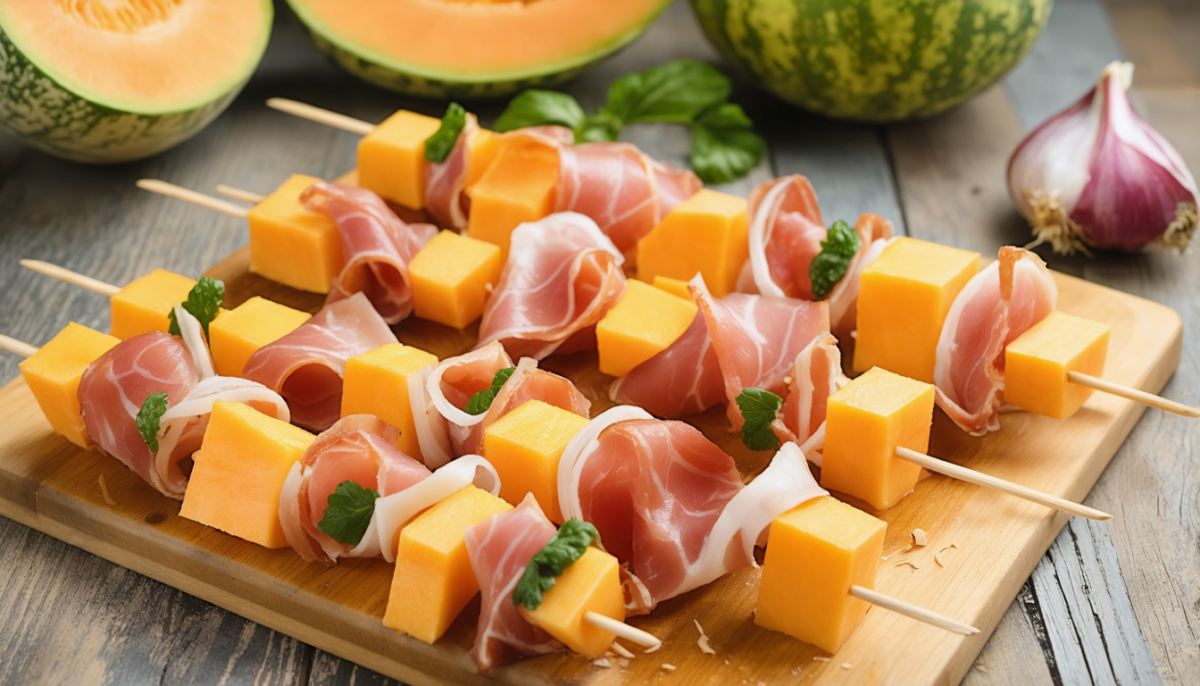 découvrez la recette facile et délicieuse des brochettes melon et jambon de pays, le duo gourmand parfait pour un apéritif réussi et convivial.