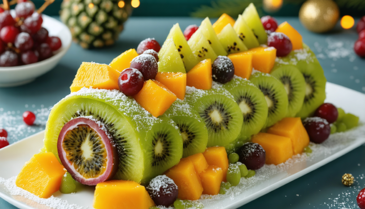 découvrez notre bûche légère exotique alliant la douceur du fruit de la passion et la fraîcheur du kiwi pour une expérience gourmande et rafraîchissante.