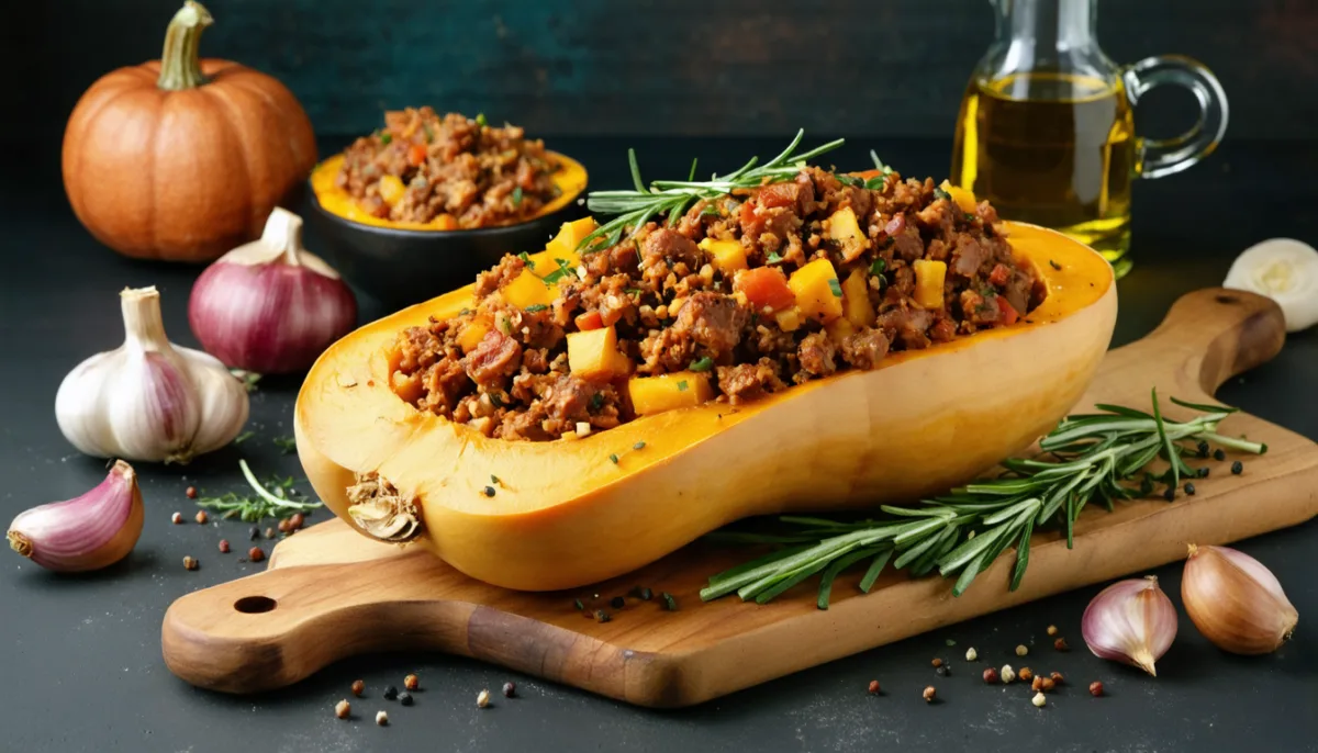découvrez notre recette facile et savoureuse de butternut farcie à la chair à saucisse, idéale pour un repas réconfortant et gourmand.