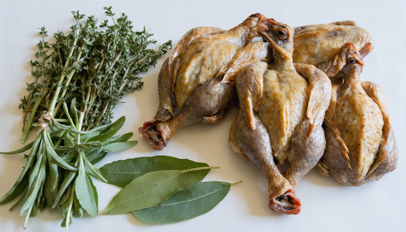 découvrez l'art de préparer des cailles farcies au four, alliant saveurs sublimes et cuisson parfaite pour un plat raffiné et gourmand.