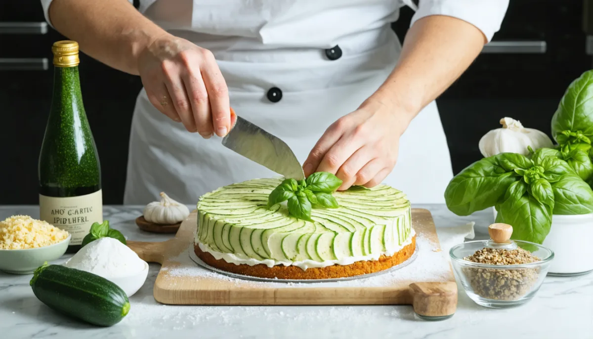 découvrez la recette idéale du cake salé moelleux à la courgette, chèvre et basilic, parfait pour un apéritif gourmand et convivial.