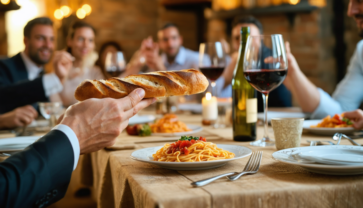découvrez pourquoi un geste apparemment anodin avec le pain à table peut choquer dans les restaurants italiens et quelles sont les bonnes manières à adopter.