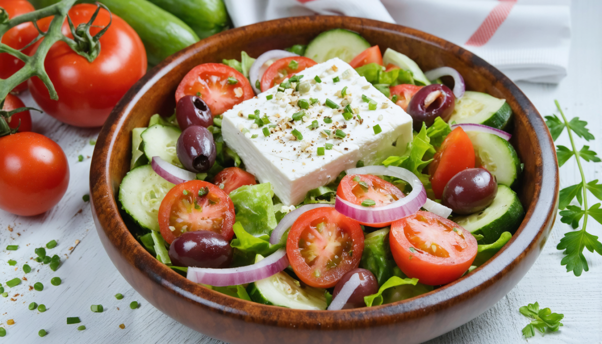 découvrez l'ingrédient secret qui sublime la salade grecque et lui apporte une authenticité surprenante, bien au-delà de la feta traditionnelle.