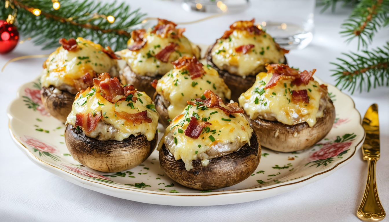 découvrez notre recette de champignons farcis, parfaite pour l'apéritif : un mélange savoureux qui promet un moment convivial et gourmand à partager entre amis.