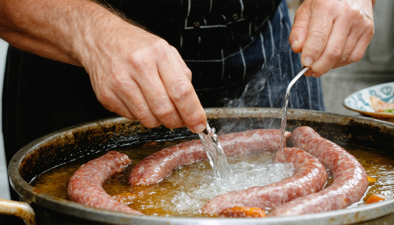 découvrez le savoir-faire traditionnel du charcutier à morteau et apprenez la méthode authentique pour cuire la véritable saucisse aop, un délice régional garanti.