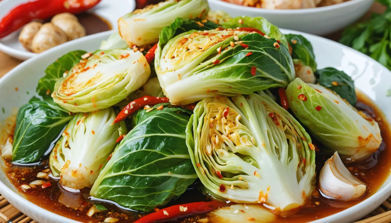 découvrez le chou chinois braisé, un plat aux saveurs authentiques d'asie riche en bienfaits pour la santé. une recette savoureuse et nutritive pour régaler vos papilles.