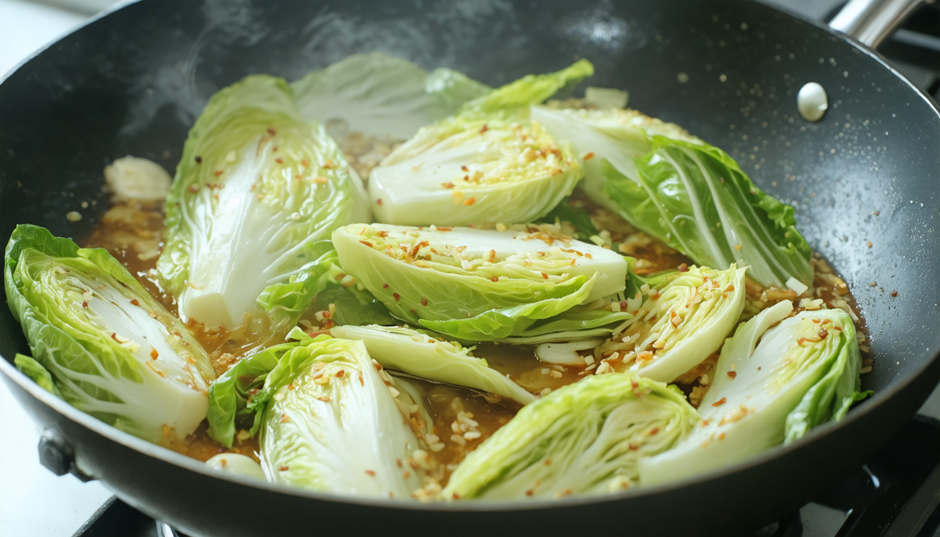 découvrez le chou chinois braisé, un plat savoureux aux délicieuses saveurs asiatiques, riche en bienfaits pour la santé. une recette simple et saine à essayer dès maintenant.