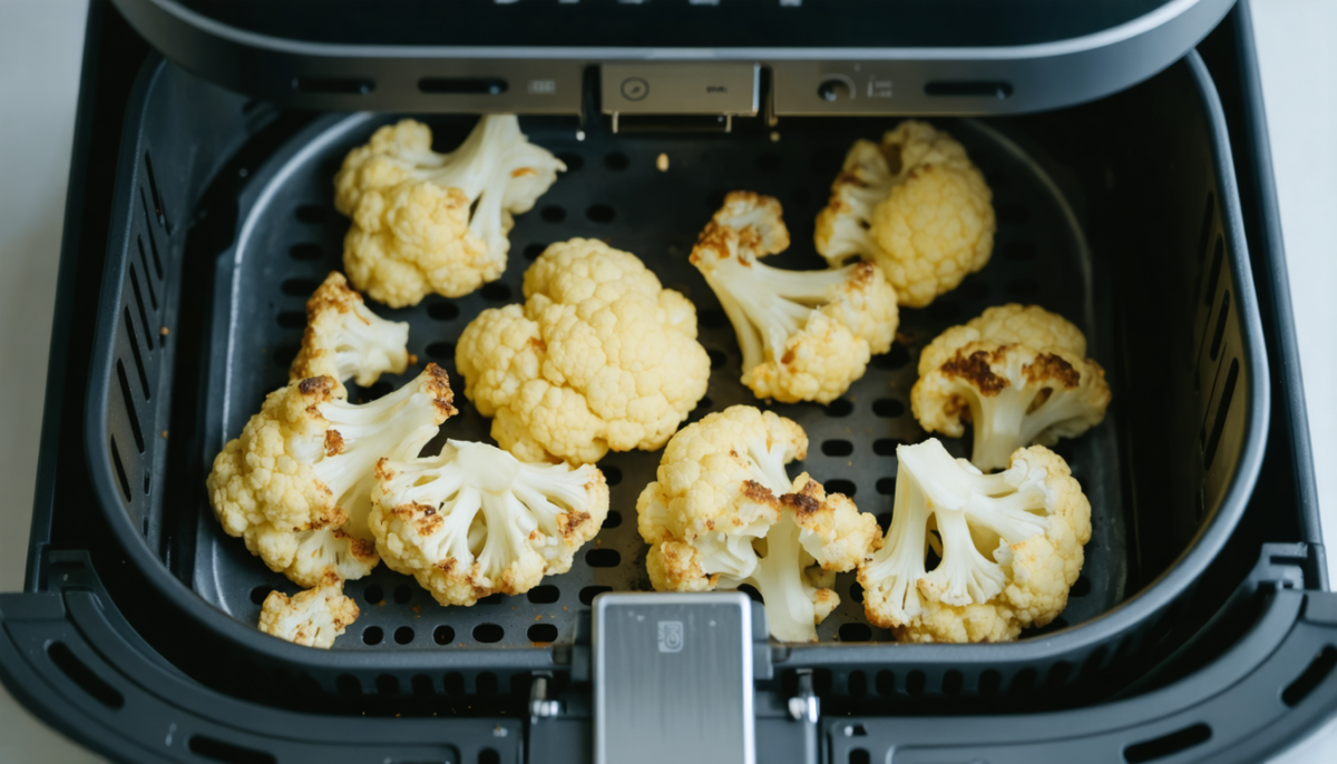 découvrez notre recette rapide et gourmande de chou-fleur croustillant à l'airfryer, parfaite pour un repas sain et savoureux en quelques minutes.