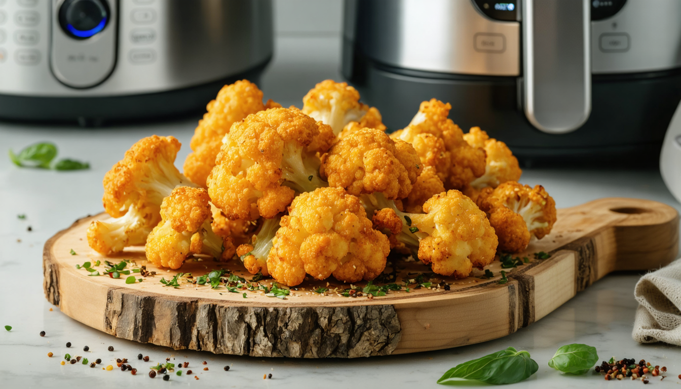découvrez notre recette rapide et gourmande de chou-fleur croustillant à l'airfryer, parfaite pour un plat sain et savoureux en quelques minutes.