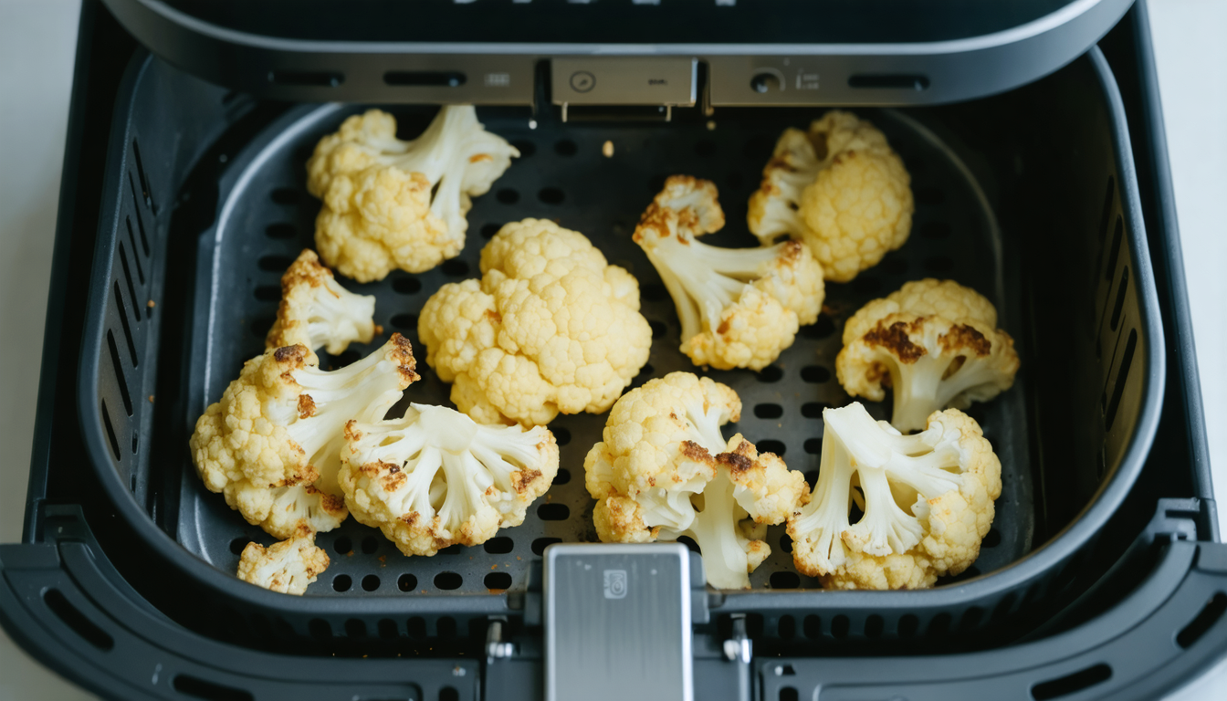 découvrez notre recette rapide et gourmande de chou-fleur croustillant à l'airfryer, parfaite pour un repas sain et savoureux en quelques minutes.