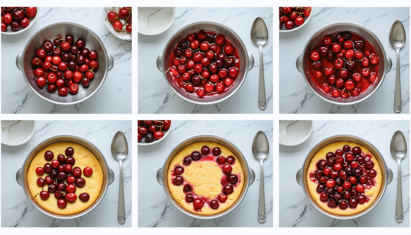 savourez un clafoutis aux cerises express, une recette rapide et gourmande pour un goûter fruité et délicieux en un rien de temps.