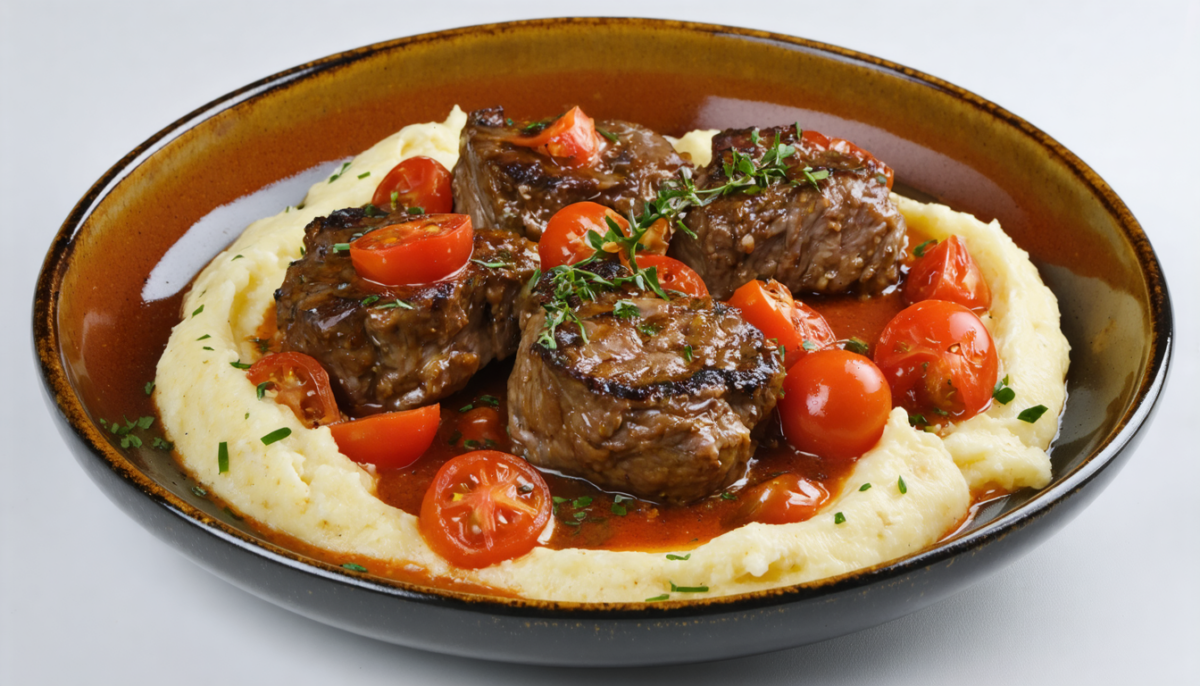 découvrez notre recette simple et gourmande de cocotte de joues de porc aux tomates fraîches et thym, parfaite pour un repas savoureux et convivial.