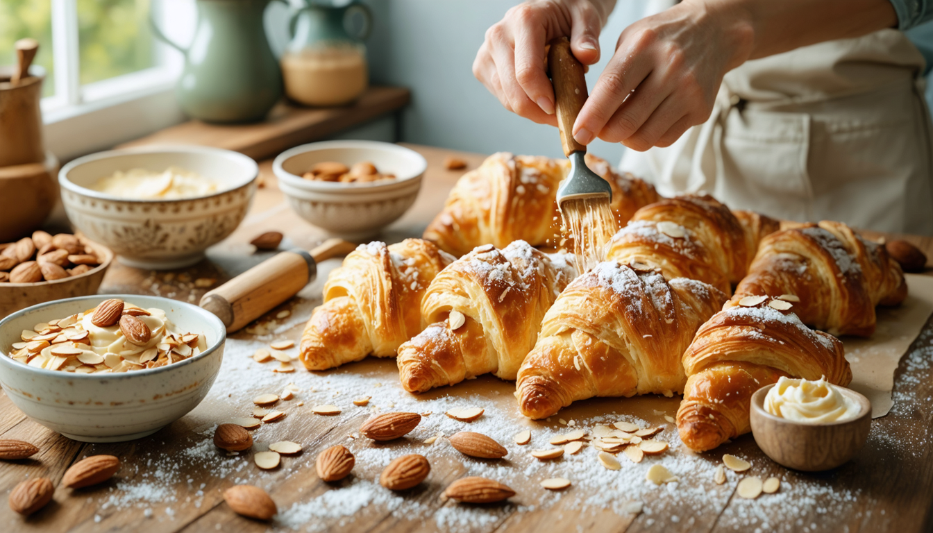 apprenez à préparer facilement de délicieux croissants aux amandes maison grâce à notre recette simple et rapide, pour un résultat gourmand et authentique.