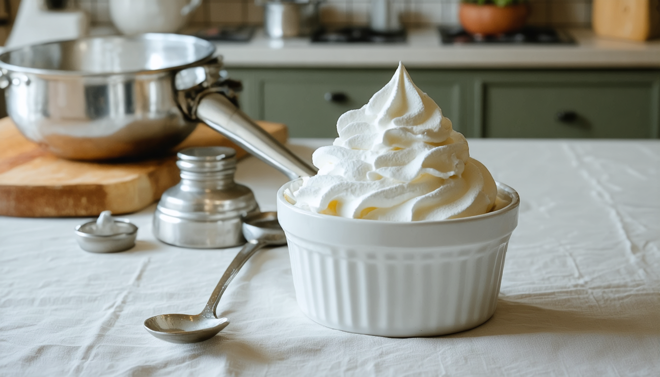 apprenez à préparer une crème chantilly maison onctueuse et délicieuse en quelques étapes simples. découvrez les astuces pour réussir cette douceur facile et rapide.