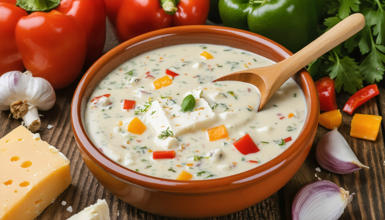découvrez notre recette gourmande et facile de sauce au poivron et fromage frais, parfaite pour accompagner vos plats et régaler vos papilles.