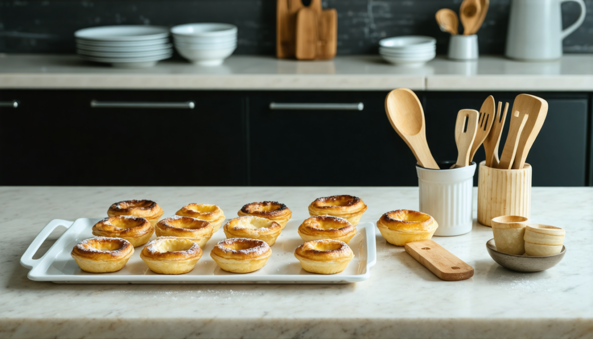 apprenez à réaliser les authentiques pastéis de nata portugais grâce à notre recette traditionnelle facile à suivre. savourez ces délicieuses tartelettes crémeuses, croustillantes et typiques du portugal.
