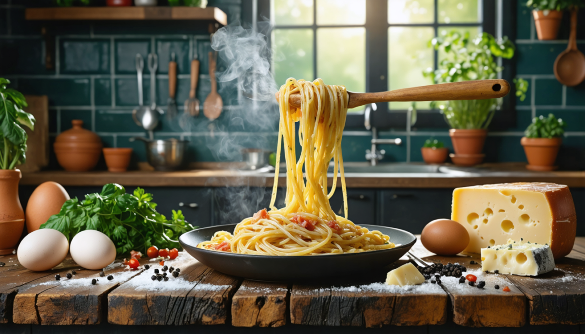 découvrez l'authentique recette italienne des spaghettis à la carbonara et pourquoi la crème fraîche n'a pas sa place dans ce plat traditionnel.