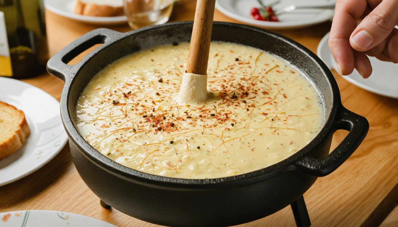 savourez une fondue aux poivres gourmande, idéale pour un apéritif convivial entre amis ou en famille. une recette simple et délicieuse à partager.
