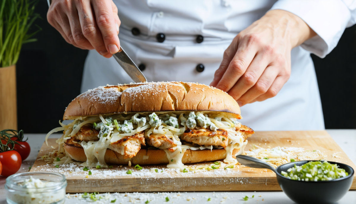découvrez notre recette gourmande de délice au poulet grillé et fromage bleu, parfaite pour un repas savoureux et facile à préparer.