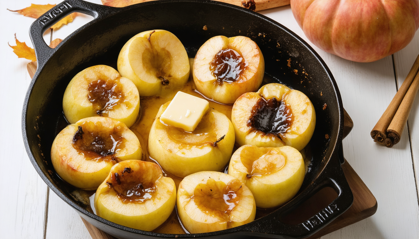 découvrez une recette automnale savoureuse alliant foie gras poêlé, pommes rôties et éclats de roquefort pour une expérience gourmande et raffinée.
