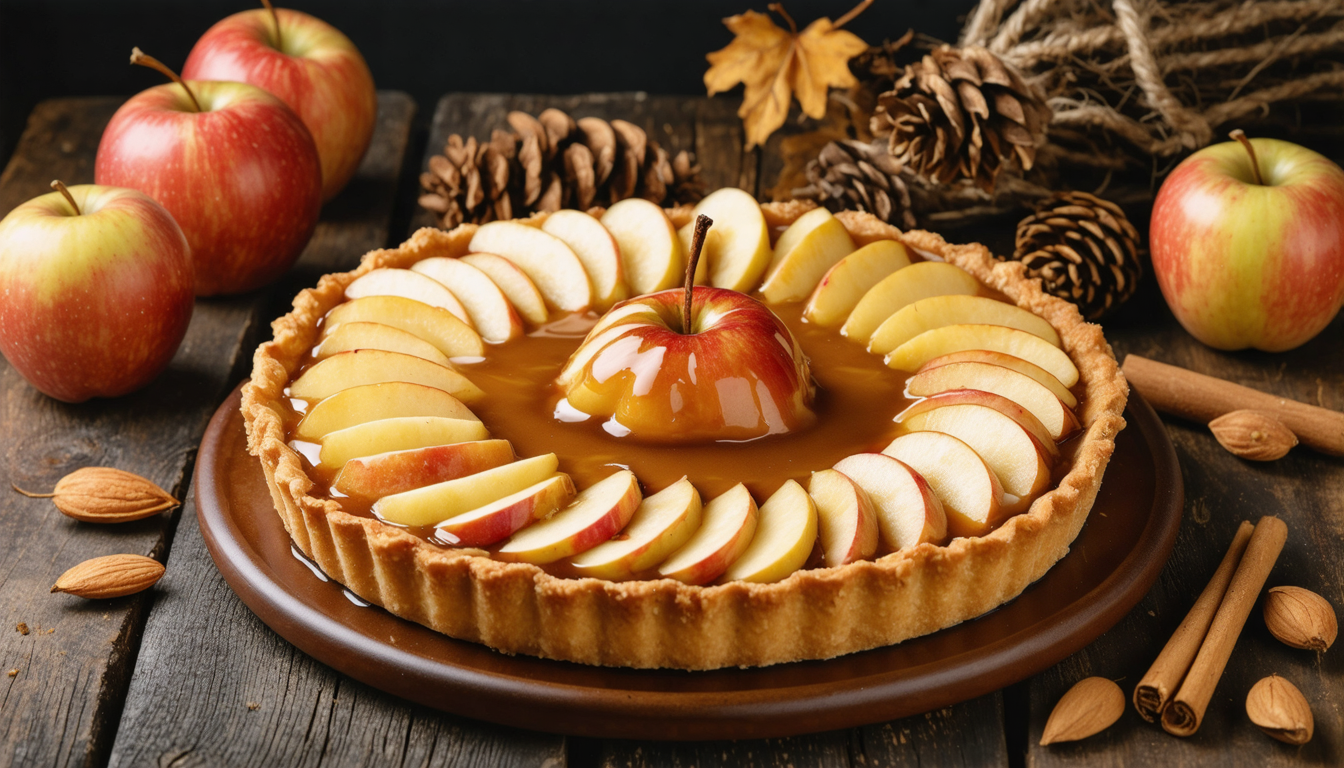 découvrez comment préparer une délicieuse tarte aux pommes et amandes, parfaite pour savourer les saveurs de l'automne directement chez vous.