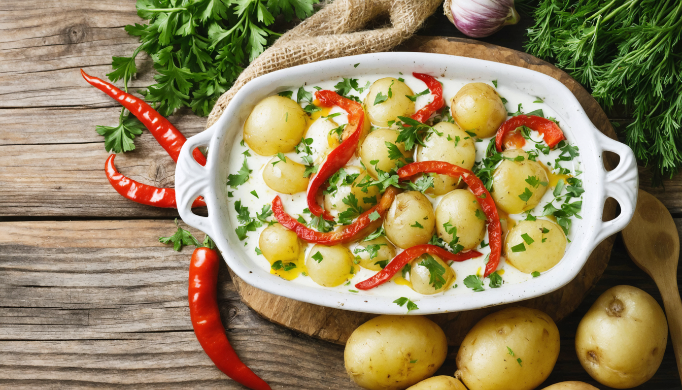 découvrez notre délice crémeux aux pommes de terre et poivrons rouges, une recette gourmande qui marie onctuosité et saveurs intenses pour régaler vos papilles.