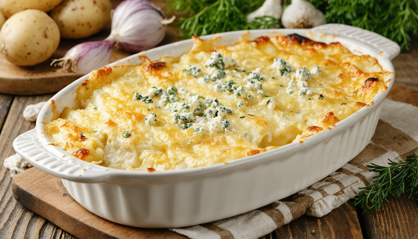 découvrez notre recette gourmande de gratin de pommes de terre au fromage bleu, un délice crémeux et savoureux parfait pour régaler toute la famille.