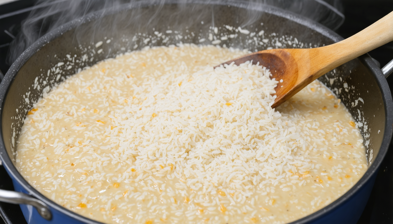 découvrez notre recette authentique de risotto au parmesan, un délice crémeux et savoureux qui ravira vos papilles à chaque bouchée.