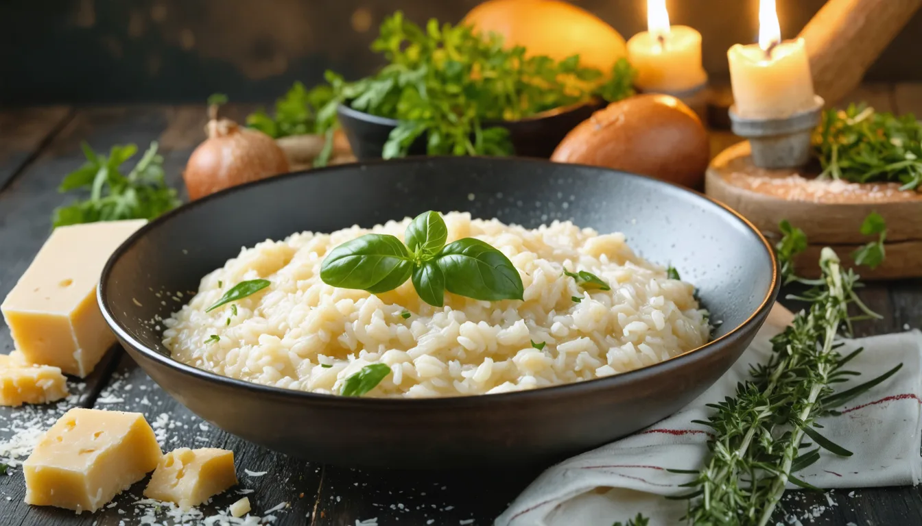 découvrez notre recette authentique du risotto au parmesan, un délice crémeux et savoureux, parfait pour un repas gourmet facile à préparer.
