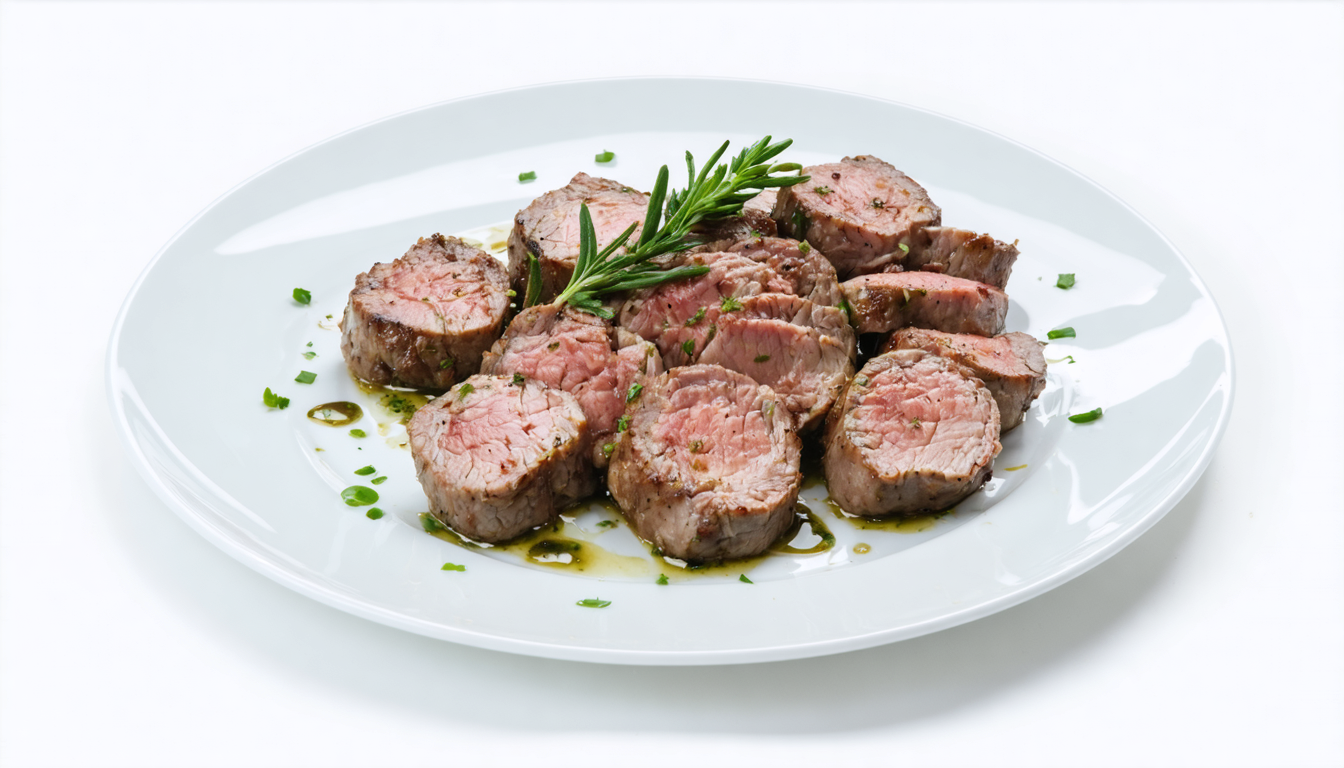 découvrez notre recette savoureuse de mignons de porc accompagnés d'un risotto crémeux au fromage, un plat gourmand parfait pour régaler vos papilles.