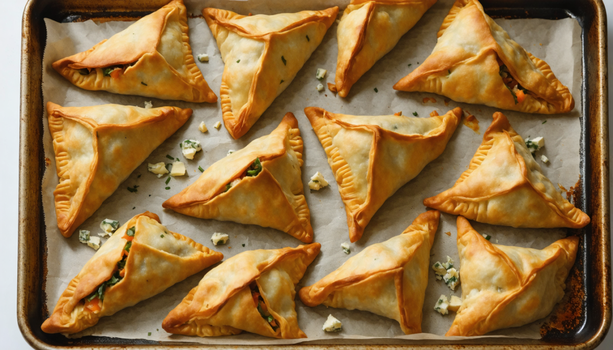 découvrez notre recette printanière de samoussas fondants au roquefort et légumes frais, un délice savoureux et léger parfait pour vos apéritifs et repas ensoleillés.