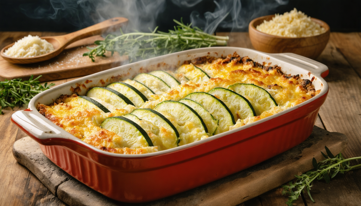 découvrez notre recette simple et gourmande de délice de courgettes gratinées au four, parfaite pour un repas savoureux et léger.
