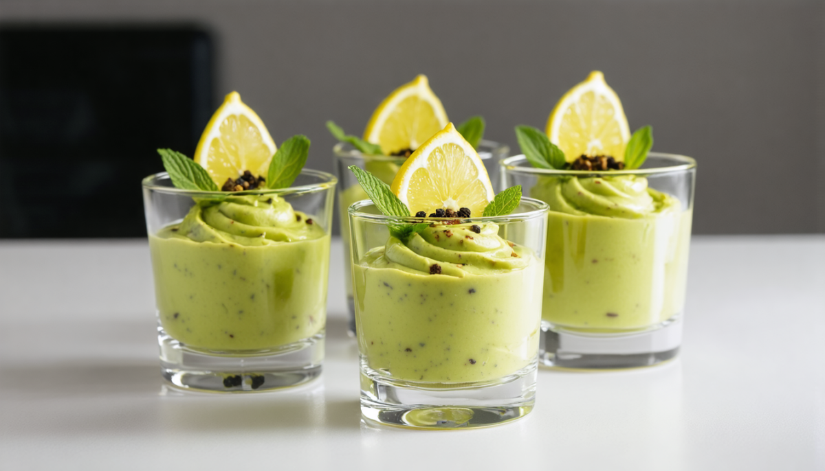 découvrez une recette gourmande alliant la douceur de l'avocat crémeux, le croquant du lard et le fondant du roquefort pour un délice en verrine irrésistible.