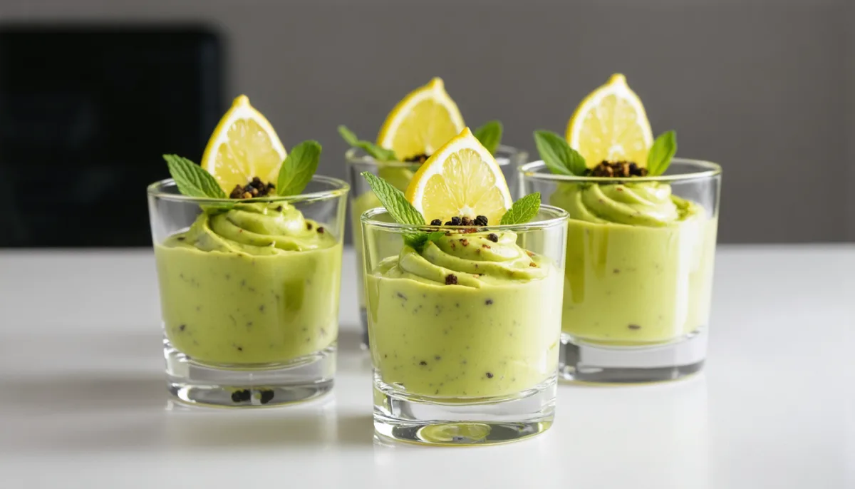 découvrez une recette gourmande alliant la douceur de l'avocat crémeux, le croquant du lard et le fondant du roquefort pour un délice en verrine irrésistible.