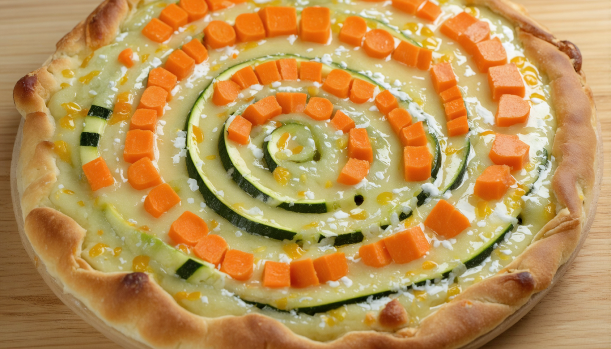 découvrez la recette savoureuse de la tarte en spirale aux carottes, courgettes et gouda fondant, un délice coloré et gourmand parfait pour toutes les occasions.