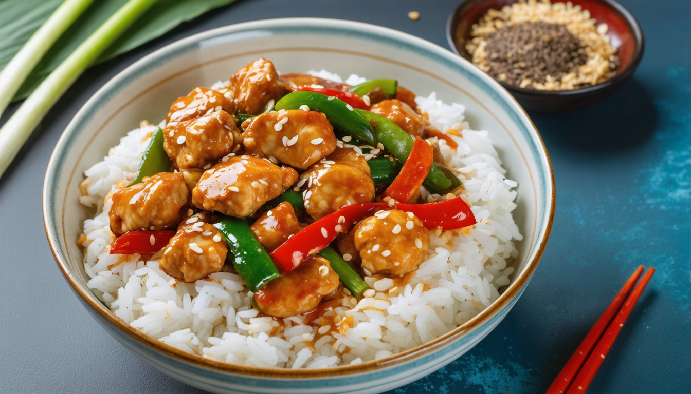 découvrez notre recette rapide et légère de poulet au sésame, parfaite pour une cuisine saine et savoureuse. un plat express idéal pour vos repas équilibrés.
