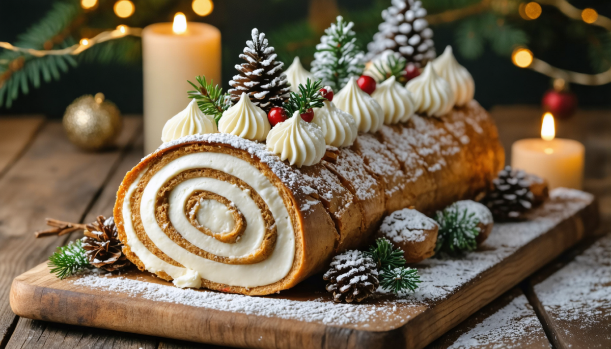 découvrez notre recette originale de bûche de noël à la vanille et au fromage, un délice festif à savourer en famille pour des fêtes gourmandes et inoubliables.