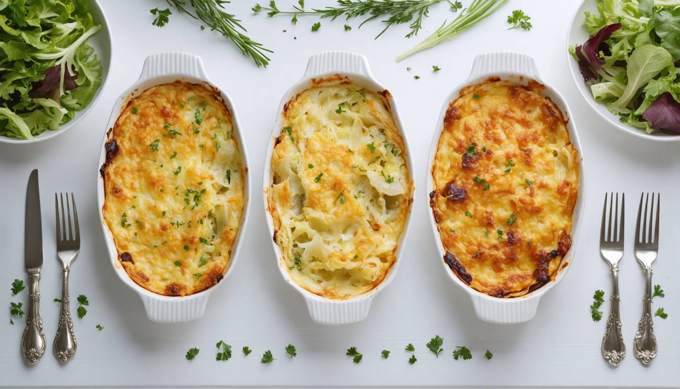 découvrez notre recette simple et gourmande de gratin fondant aux trois variétés de chou et fromage frais, un délice savoureux parfait pour régaler toute la famille.