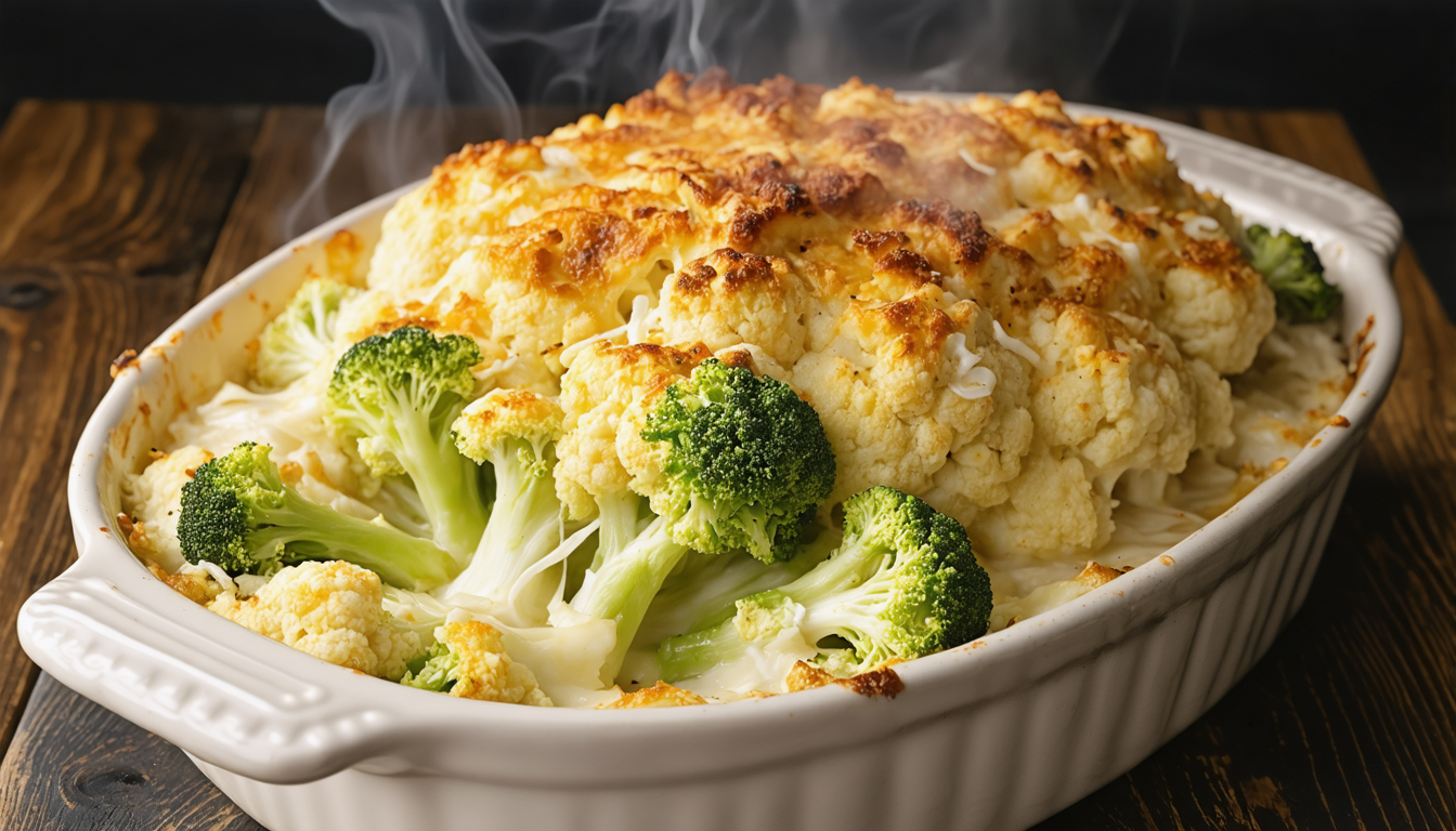 découvrez notre recette simple et gourmande de gratin fondant aux trois variétés de chou et fromage frais, idéale pour un repas savoureux et réconfortant.