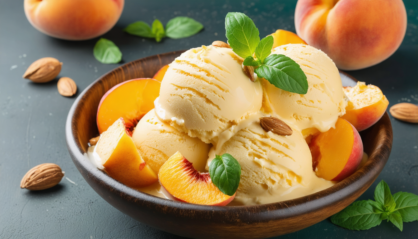 découvrez notre recette estivale simple et rafraîchissante de délice glacé à la pêche, sans sorbetière. parfait pour profiter pleinement des saveurs fruitées de l'été !