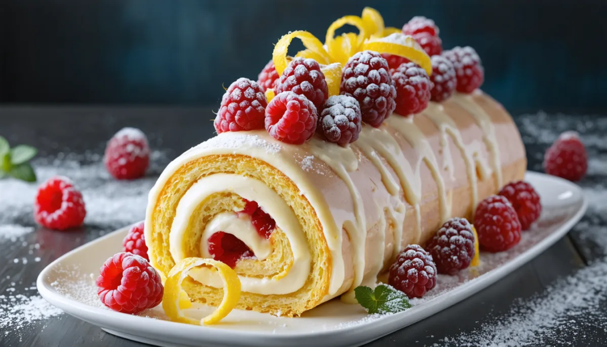 découvrez notre recette simple et savoureuse de bûche légère aux framboises et citron, parfaite pour un dessert frais et gourmand.
