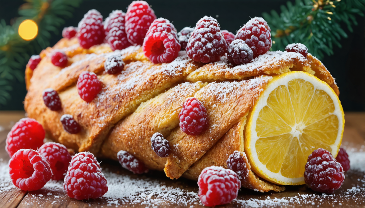 découvrez notre recette simple et savoureuse de bûche légère aux framboises et citron, parfaite pour une touche fruitée et fraîche à vos fêtes.
