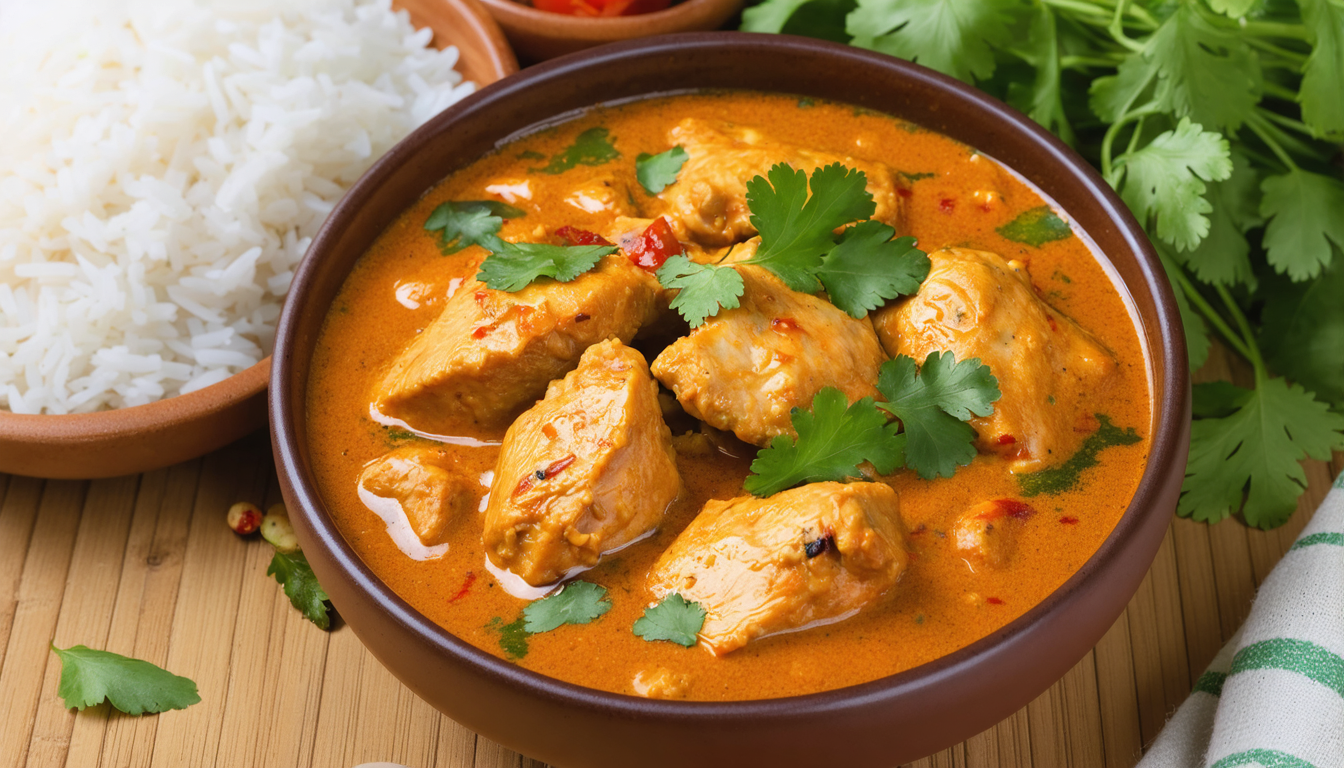 découvrez notre recette équilibrée de délice léger au poulet, un curry épicé et savoureux parfait pour un repas sain et gourmand.