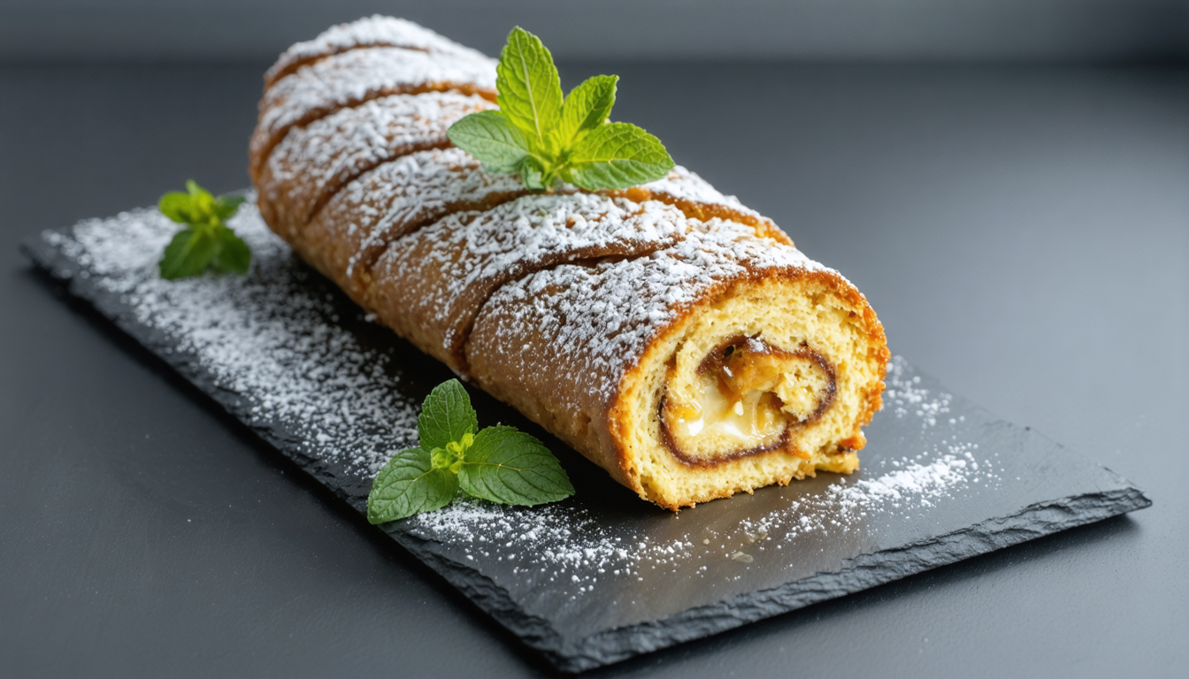 savourez un délice roulé léger, parfumé à la menthe fraîche, au miel doux et relevé d'une touche subtile de cannelle, pour une expérience gourmande et raffinée.