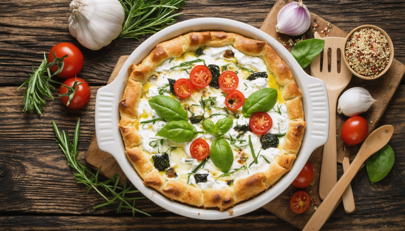 découvrez notre recette gourmande de clafoutis aux légumes frais et chèvre crémeux, un délice salé parfait pour un repas sain et savoureux.