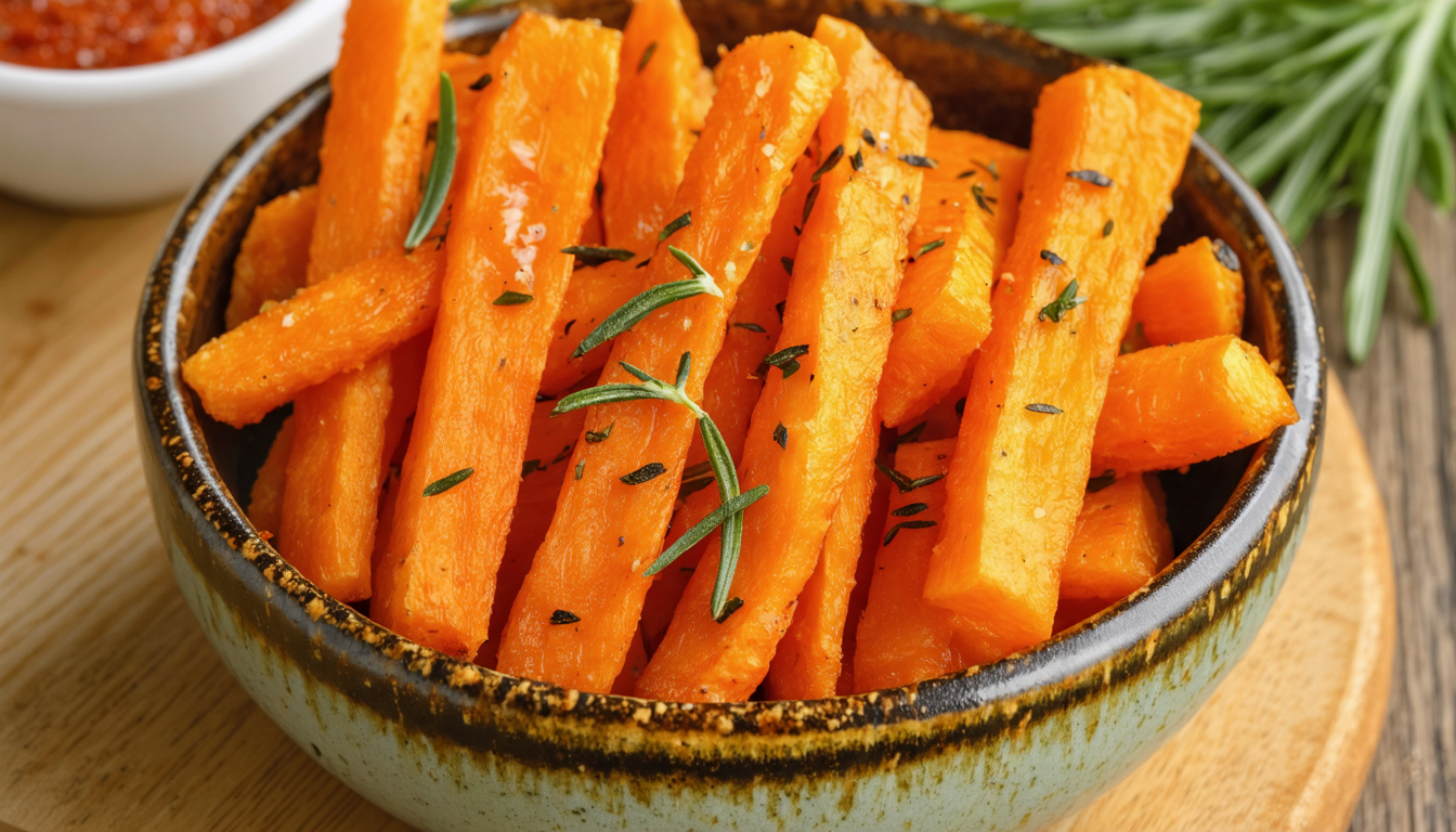 découvrez comment préparer des frites de carottes croustillantes et savoureuses grâce à votre airfryer. une recette simple et saine pour un snack parfait à tout moment.